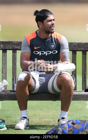 Aktenfoto vom 31-07-2018 des indischen Usmesh Yadav. Ausgabedatum: Mittwoch, 17. Februar 2021. Stockfoto