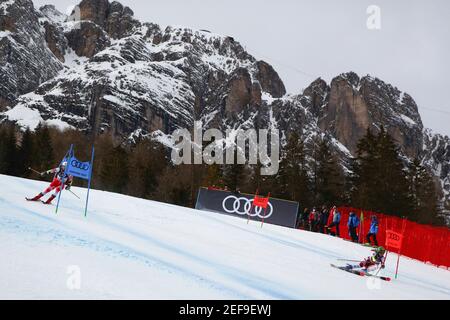 Frauen parallel während 2021 FIS Alpine Skiweltmeisterschaft - Riesenslalom parallel - Damen, alpines Skirennen in Cortina (BL), Italien, Februar 16 2021 Stockfoto