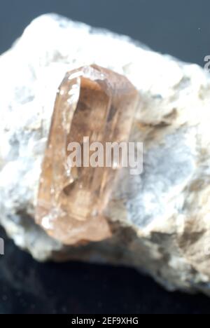 Mineralprobe der topaz-Kristalle Stockfoto