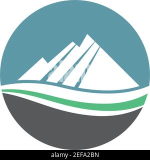 Mountain Logo Vorlage Vektor Symbol Illustration Design Stock Vektor