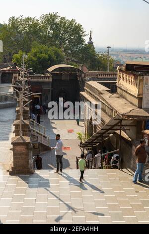 THANE, INDIEN - 06. Feb 2021: Tujapur mandi Maharashtra Indien Tempel nach covid Stockfoto