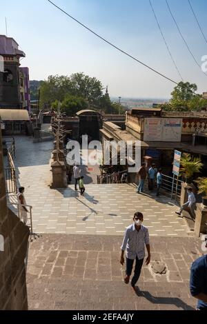 THANE, INDIEN - 06. Feb 2021: Tujapur mandi Maharashtra Indien Tempel nach covid Stockfoto