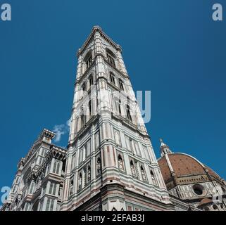 Architektonische Sehenswürdigkeiten der Kathedrale Santa Maria del Fiore (Duomo di Firenzano) in Florenz, Italien Stockfoto