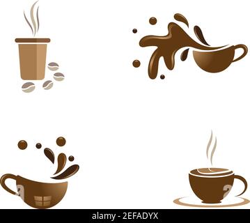 Kaffeetasse Logo Vorlage Vektor Symbol Design Stock Vektor