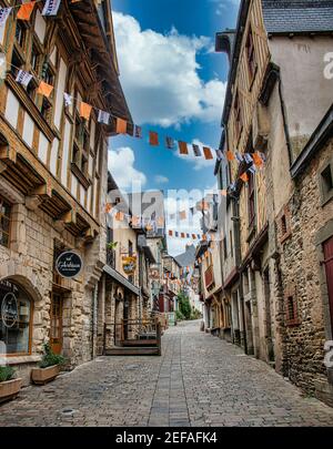 Traditionelle Häuser in Saint-malo. Bretagne, Frankreich Stockfoto