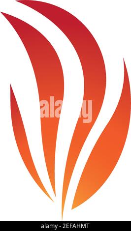 Feuer Flamme Logo Vorlage Vektor Symbol Illustration Design Stock Vektor