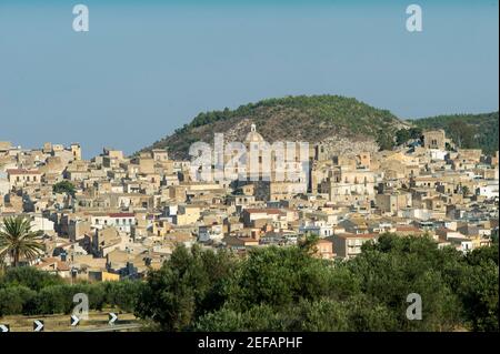 Europa, Italien, Sizilien, Agrigento, typisch sizilianische Landschaft, Tag, Sonne, Land, Stockfoto