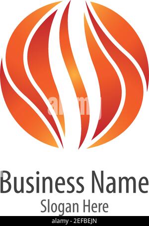 Feuer Flamme Logo Vorlage Vektor Symbol Illustration Design Stock Vektor