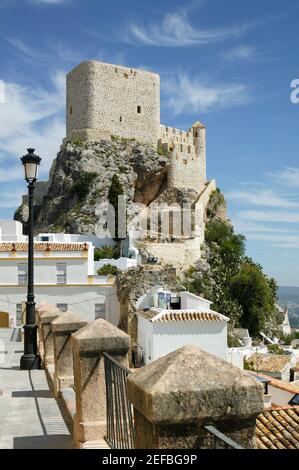 Olvera 12. Jahrhundert maurische Burg Cádiz Provinz Andalusien Spanien Stockfoto