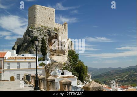 Olvera 12. Jahrhundert maurische Burg Cádiz Provinz Andalusien Spanien Stockfoto