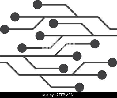 Schaltkreis Logo Vorlage Vektor Symbol Illustration Design Stock Vektor