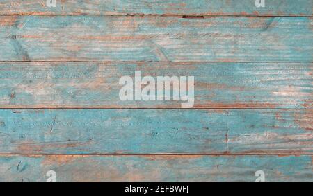 Grungy blaue Holzbretter mit Textur als Hintergrund Stockfoto