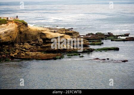 Panoramablick auf die La Jolla Riffe, San Diego Bay, Kalifornien, USA Stockfoto