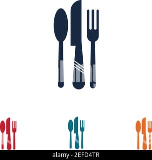 Besteck Vektor Symbol Illustration signBesteck und Küche Set Icon Design Vorlage Stock Vektor