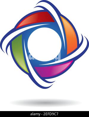 Abstraktes Logo Vorlage Vektor Symbol Illustration Design Stock Vektor