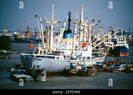 Saigon River Schiffe, Vietnam Stockfoto