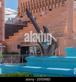 LAS AMERICAS, TENERIFE SPANIEN - 02. DEZEMBER 2020: Hard Rock Cafe in Playa de las Americas, Tenerife, Kanarische Inseln in Spanien. Stockfoto