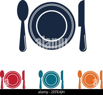 Besteck Vektor Symbol Illustration signBesteck und Küche Set Icon Design Vorlage Stock Vektor