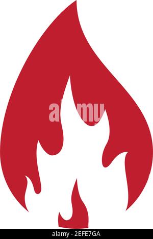 Feuer Flamme Logo Vorlage Vektor Symbol Illustration Design Stock Vektor