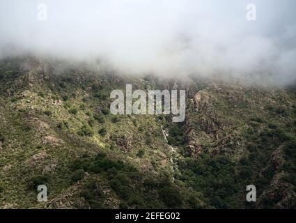 Blick in die Landschaft von Altas Cumbres (High Hills) in der Provinz Cordoba, Argentinien. Stockfoto