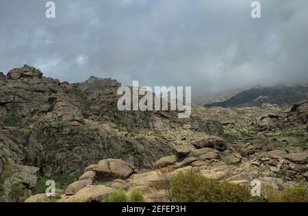 Blick in die Landschaft von Altas Cumbres (High Hills) in der Provinz Cordoba, Argentinien. Stockfoto