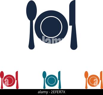 Besteck Vektor Symbol Illustration signBesteck und Küche Set Icon Design Vorlage Stock Vektor