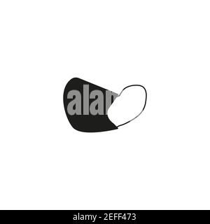 Zahnarzt Maske Icon Vektor auf weißem Hintergrund, Zahnarzt Maske trendy gefüllt Icons aus Dentist Sammlung, Zahnarzt Maske Vektor Illustration Stock Vektor