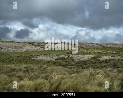 Blick in die Landschaft von Altas Cumbres (High Hills) in der Provinz Cordoba, Argentinien. Stockfoto