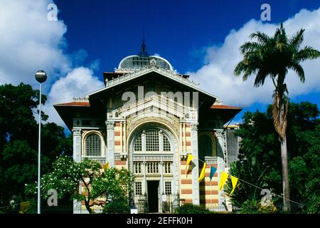 Die öffentliche Bibliothek ist in Fort de France auf gesehen Die Insel Martinique Stockfoto