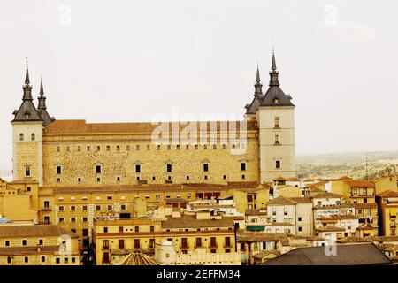 Gebäude in einer Stadt, Castilla La Mancha, Toledo, Spanien Stockfoto