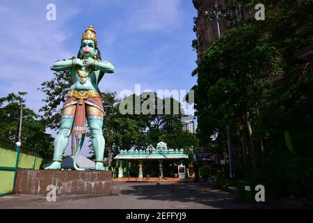 Hanuman, hinduistischer gott (Monkey God) Statue in Batu Caves, Kuala Lumpur, Malaysia, Südostasien Stockfoto