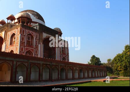 Restauriertes Grab von Abdul Rahim Khan i Khanan in Nizamuddin, Neu Delhi, Indien Stockfoto