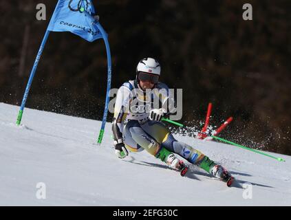 2/17/2021 - Norway Gold Meldal während 2021 FIS Alpine World SKI Championships - Alpine Team Parallel, alpines Skirennen in Cortina d'Ampezzo (BL), Italien, Februar 17 2021 (Foto: IPA/Sipa USA) Stockfoto