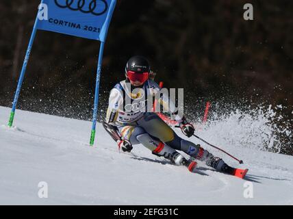 2/17/2021 - Norway Gold Meldal während 2021 FIS Alpine World SKI Championships - Alpine Team Parallel, alpines Skirennen in Cortina d'Ampezzo (BL), Italien, Februar 17 2021 (Foto: IPA/Sipa USA) Stockfoto