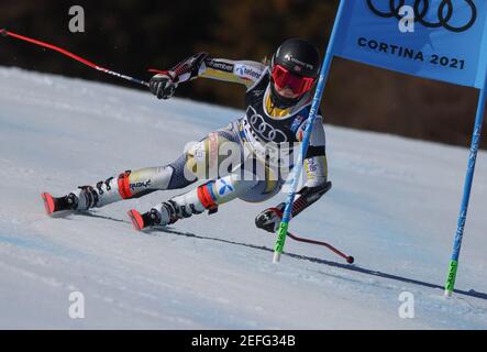 2/17/2021 - Norway Gold Meldal während 2021 FIS Alpine World SKI Championships - Alpine Team Parallel, alpines Skirennen in Cortina d'Ampezzo (BL), Italien, Februar 17 2021 (Foto: IPA/Sipa USA) Stockfoto