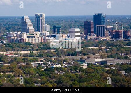 Gebäude in einer Stadt, Orlando, Florida, Stadt, USA Stockfoto