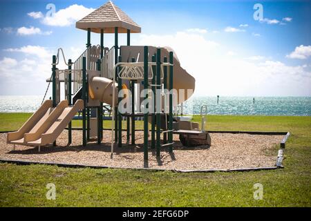 Maschine am Meer, Curry Hammock State Park, Marathon Key, Florida, USA Stockfoto