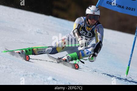 2/17/2021 - Norway Gold Meldal während 2021 FIS Alpine World SKI Championships - Alpine Team Parallel, alpines Skirennen in Cortina d'Ampezzo (BL), Italien, Februar 17 2021 (Foto: IPA/Sipa USA) Stockfoto