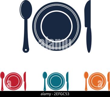 Besteck Vektor Symbol Illustration signBesteck und Küche Set Icon Design Vorlage Stock Vektor