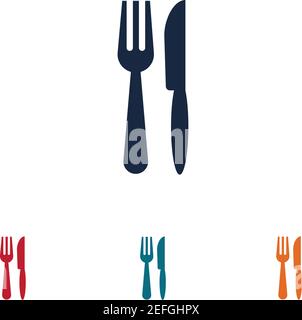 Besteck Vektor Symbol Illustration signBesteck und Küche Set Icon Design Vorlage Stock Vektor