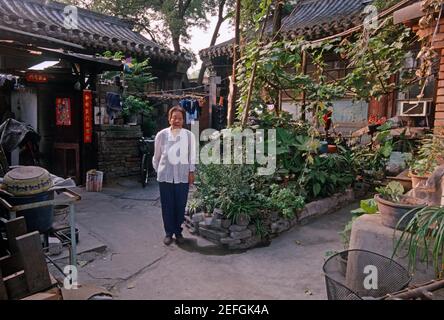 Ehemalige Residenz von Lu Xun und seinem jüngeren Bruder Zhou Zuoren , Zhou Jianren im Jahr No,11 Badaowan, Peking, China. Das Foto wurde um 2000 aufgenommen. Stockfoto