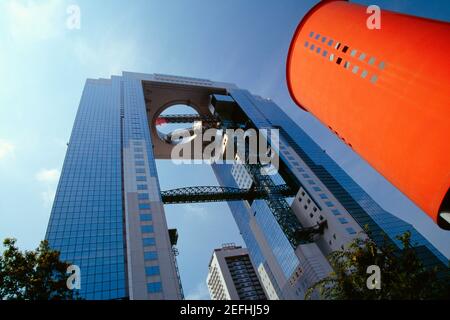 Ansicht eines Wolkenkratzers, Umeda Sky Building, Osaka, Japan Stockfoto