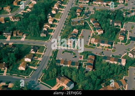Wohnimmobilienentwicklung in einem Vorort von Maryland Stockfoto