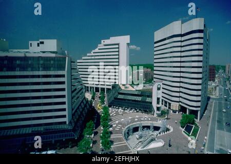 Bürogebäude in Bethesda, Maryland Stockfoto