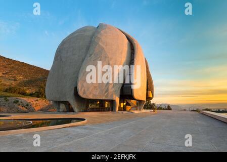 Santiago, Region Metropolitana, Chile - der acht Bahai Tempel der Welt und der erste in Südamerika Stockfoto