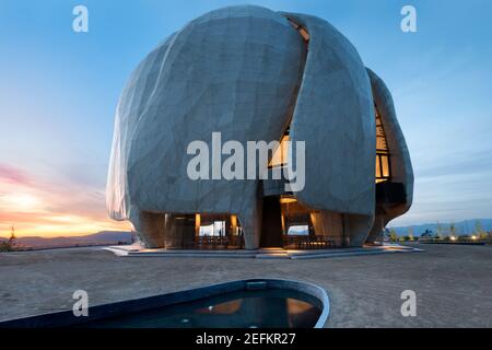 Santiago, Region Metropolitana, Chile - der acht Bahá’í Tempel der Welt und der erste in Südamerika Stockfoto