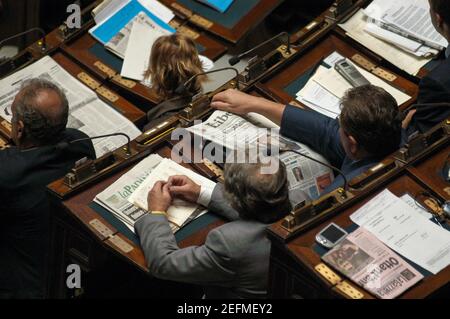 Rom, Italien 20/05/2004: Italienische Abgeordnetenkammer. ©Andrea Sabbadini Stockfoto