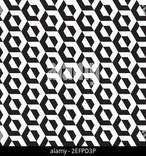 Nahtlose abstrakte geometrische sechseckige op Art Muster Stock Vektor