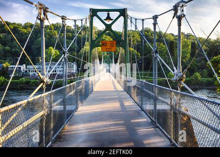 Lumberville-Raven Rock Fußgängerzone Brudge New Jersey Seite Stockfoto