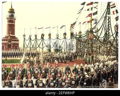 Eröffnung des Nord-Ostsee-Kanals, Kiel, Schleswig-Holstein, Deutschland- Stockfoto